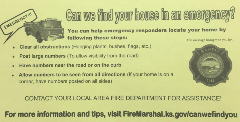 Can We Find Your House in an Emergency Cards